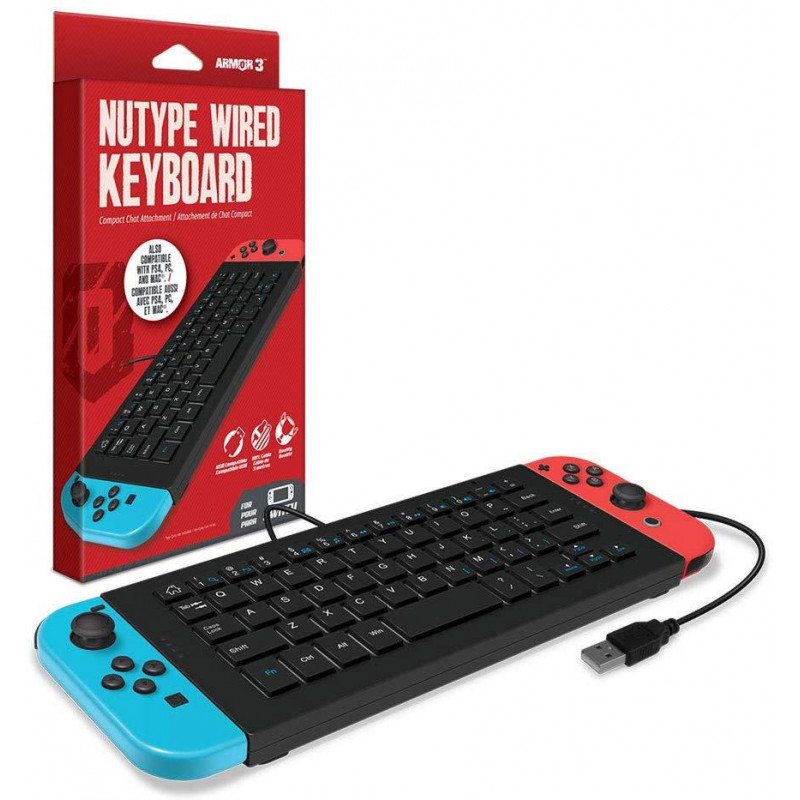 Armor3 NuType Wired Keyboard for Nintendo Switch