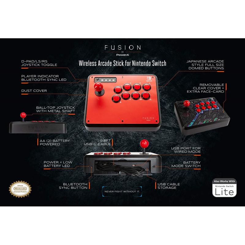 FUSION Wireless Arcade Stick for Nintendo Switch