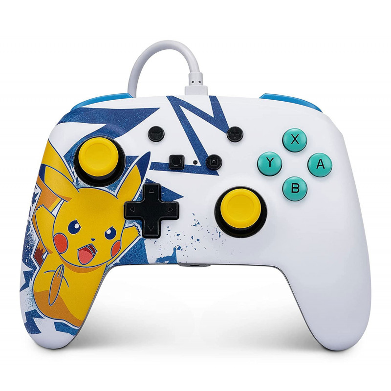 PowerA Enhanced Wired Controller and Slim Case for Nintendo Switch (Pikachu High Voltage)