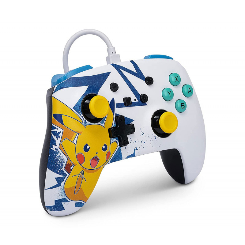 PowerA Enhanced Wired Controller and Slim Case for Nintendo Switch (Pikachu High Voltage)