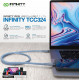 Infinity TCC324 Super Fast TYPE-C to TYPE-C Charging Cable 0.9m (Black)