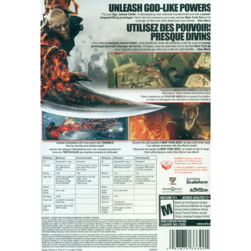 Prototype 2 (Radnet Edition) (DVD-ROM)